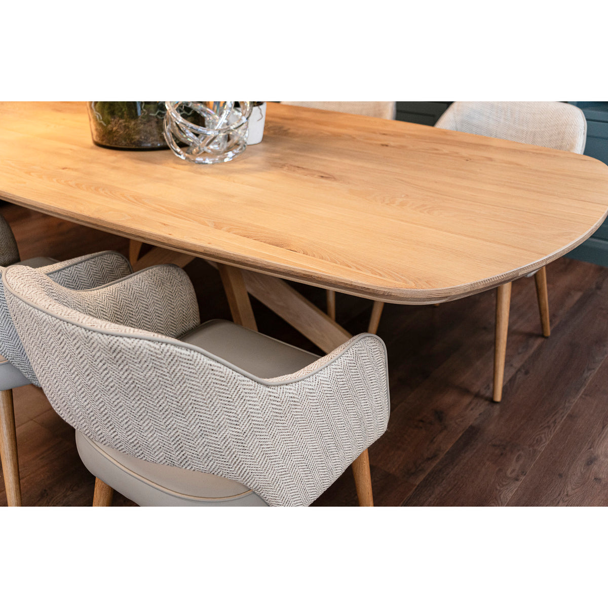 Porta Dining Chair - Solid Oak Leg - Flanagan Kerins