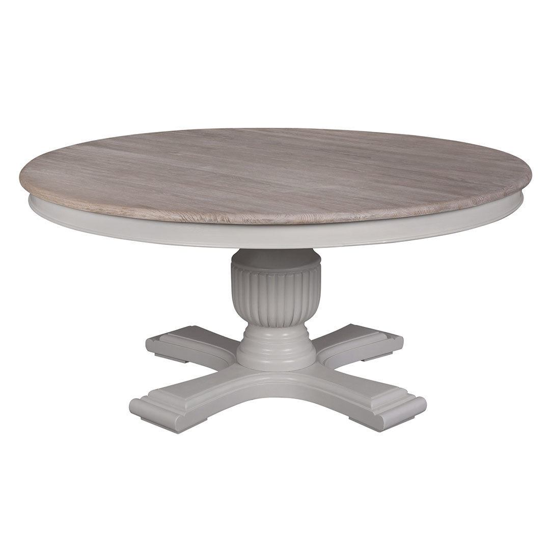 160cm Sara Round Dining Table – Hardwick/Rustic Brown