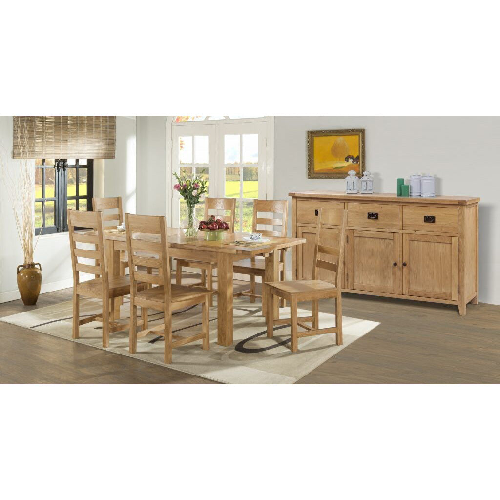 Shannon Oak 1.4m Extending Table