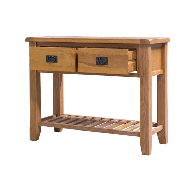 Shannon Oak Large Console Table