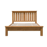 Shannon Oak Low End Double Bed Frame