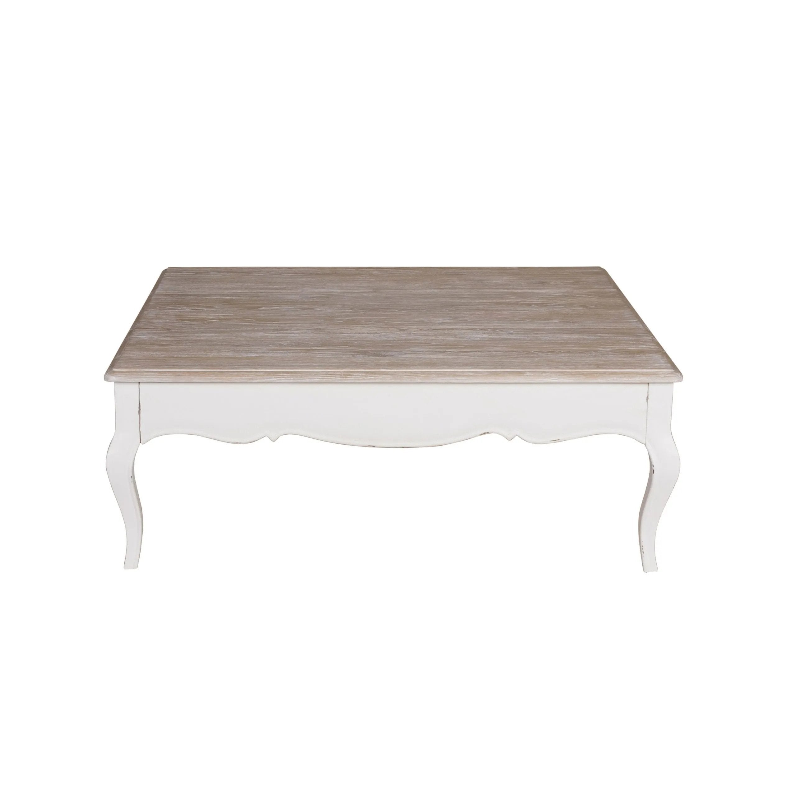 4ft Sara Square Coffee Table with Drawer – Oak Antique