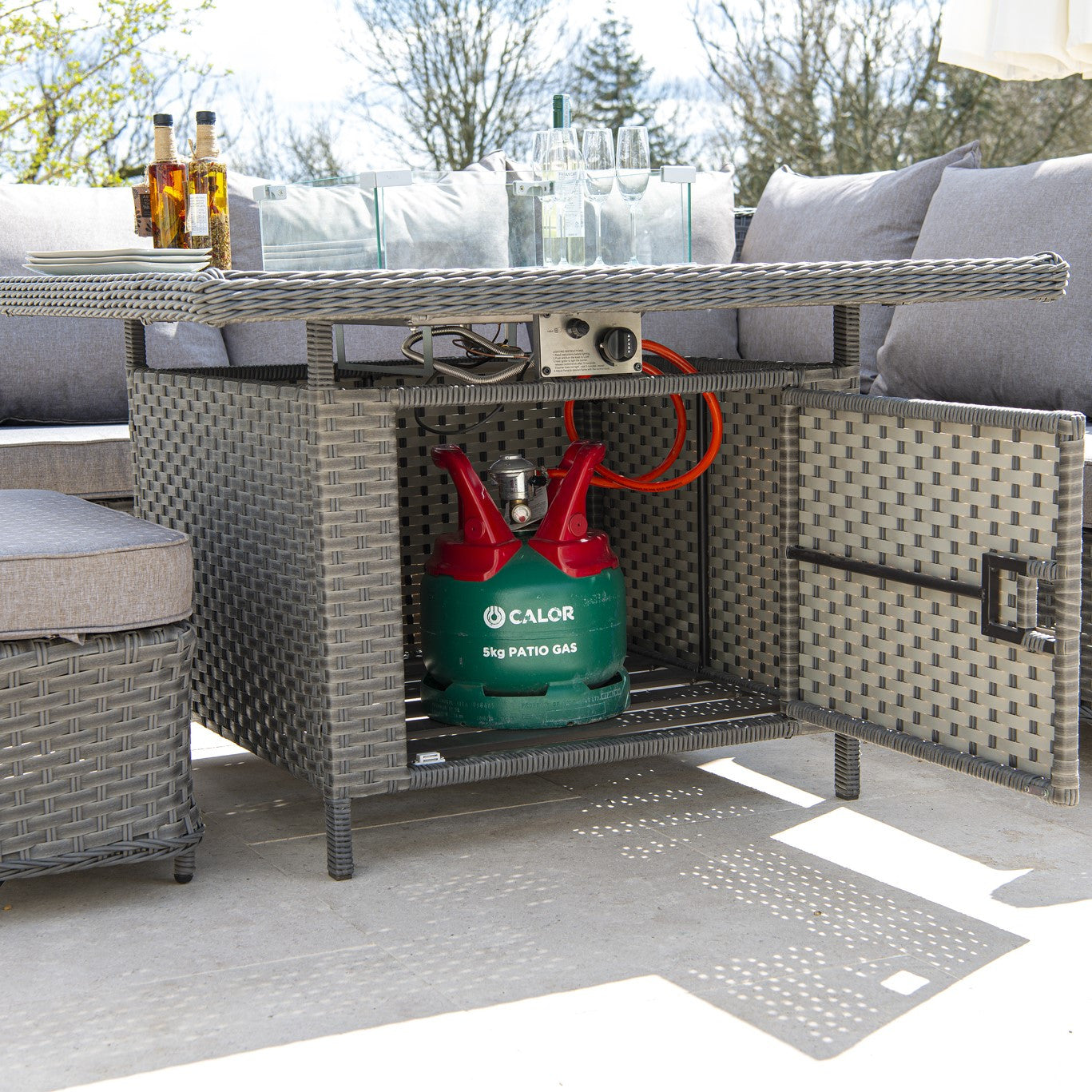 Bespoke Grand 2.3M Casual Dining Fire Pit Set