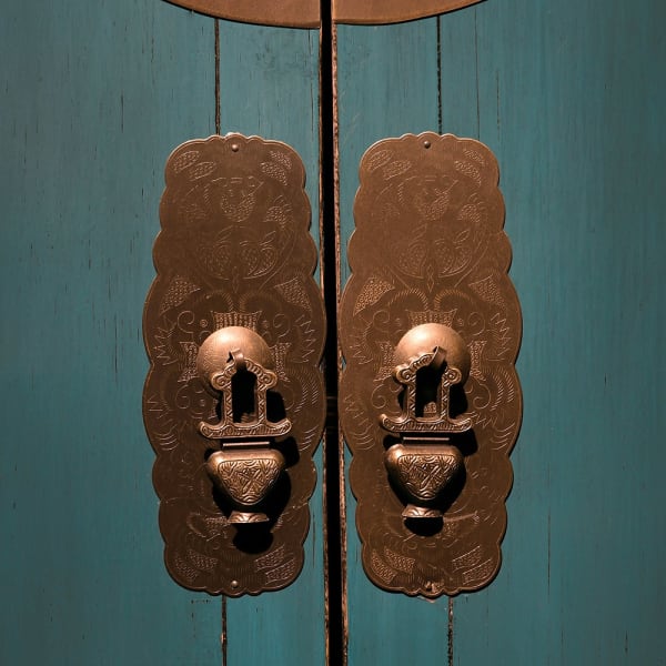 Nanjing Turquoise 2 Door Cabinet