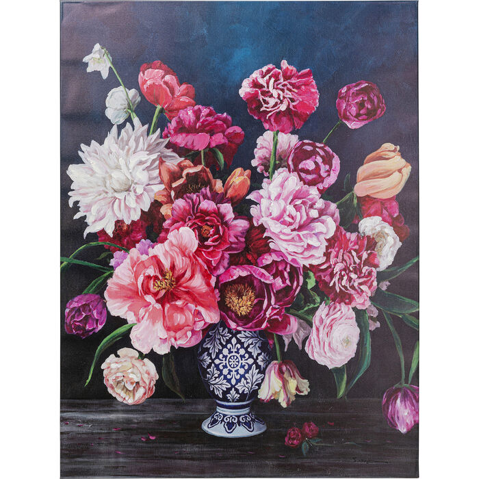 Canvas Picture Wild Flowers 90 x 120cm