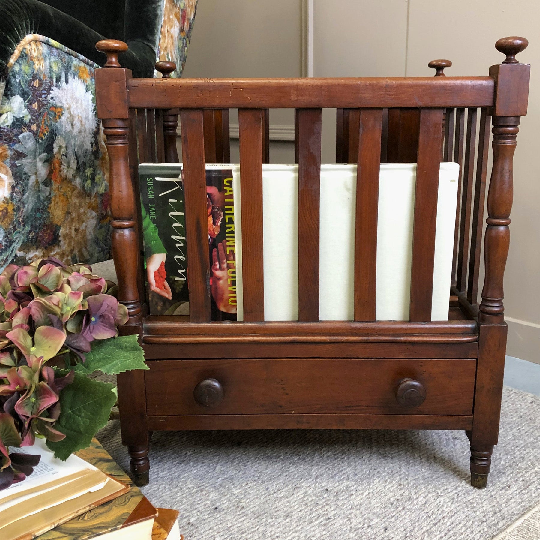 Victorian Mahogany Canterbury- Treated