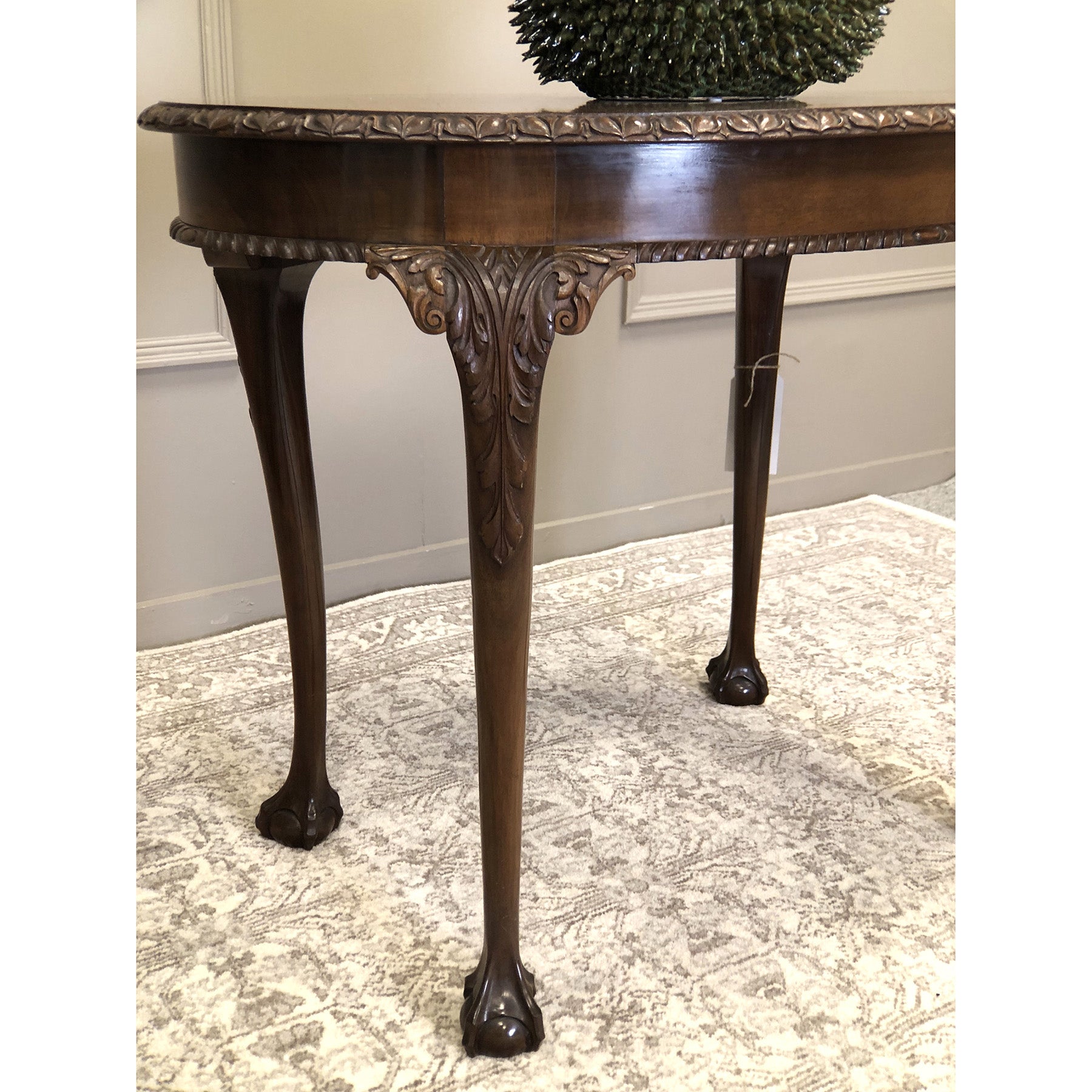 Oval Mahogany Occasional Table