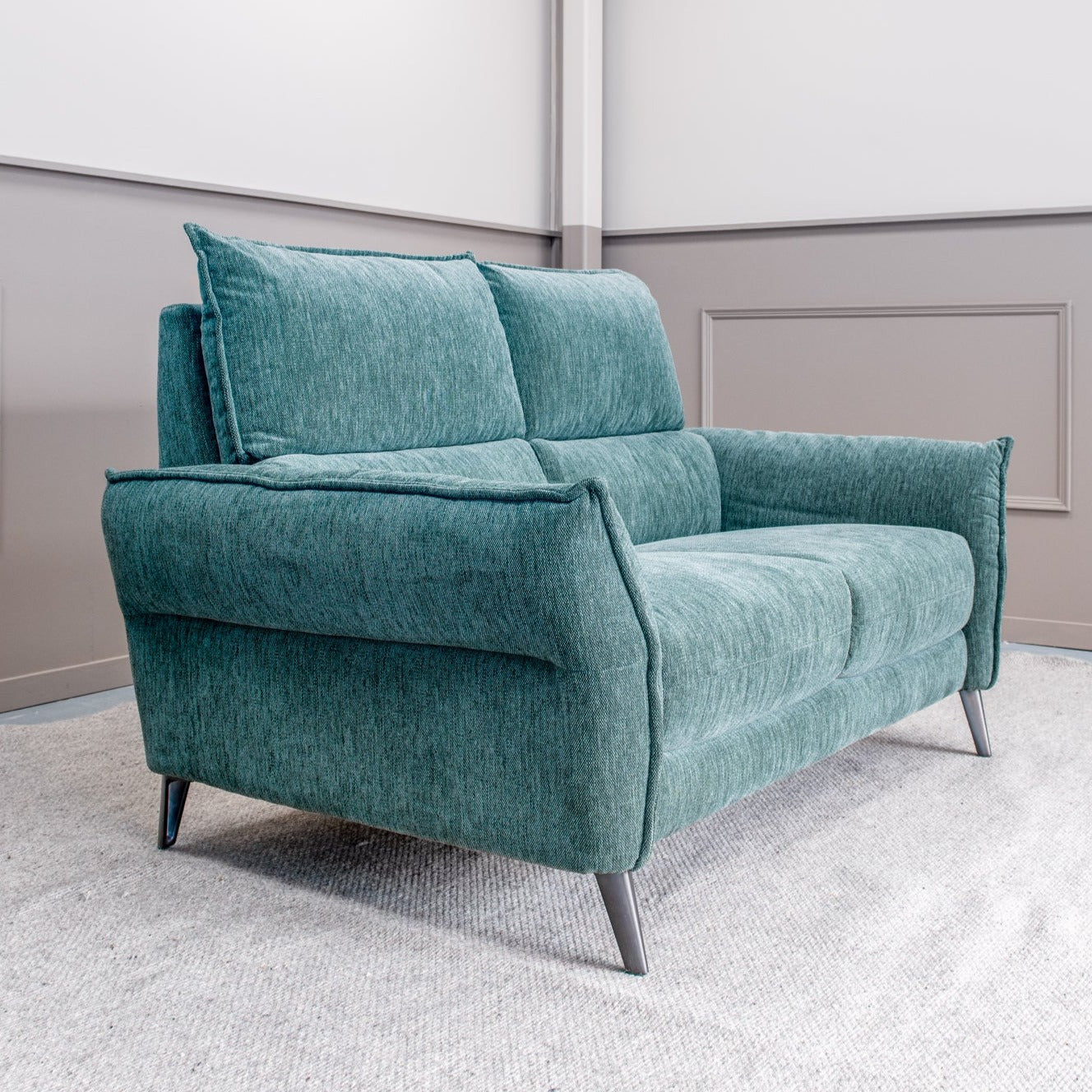 Lorenzo Fabric 2 Seater Fixed Sofa