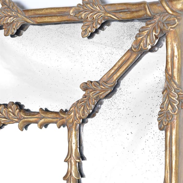 Regal Oak Leaves Gilt Mirror