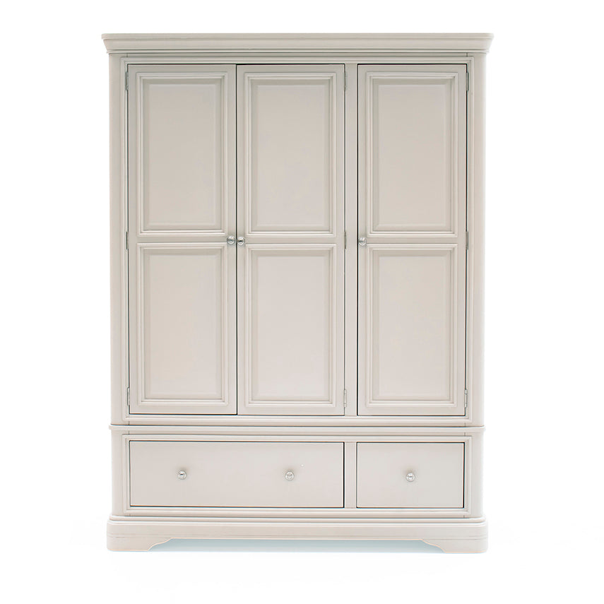 Mabel Wardrobe 3 Door/2 Drawer Taupe