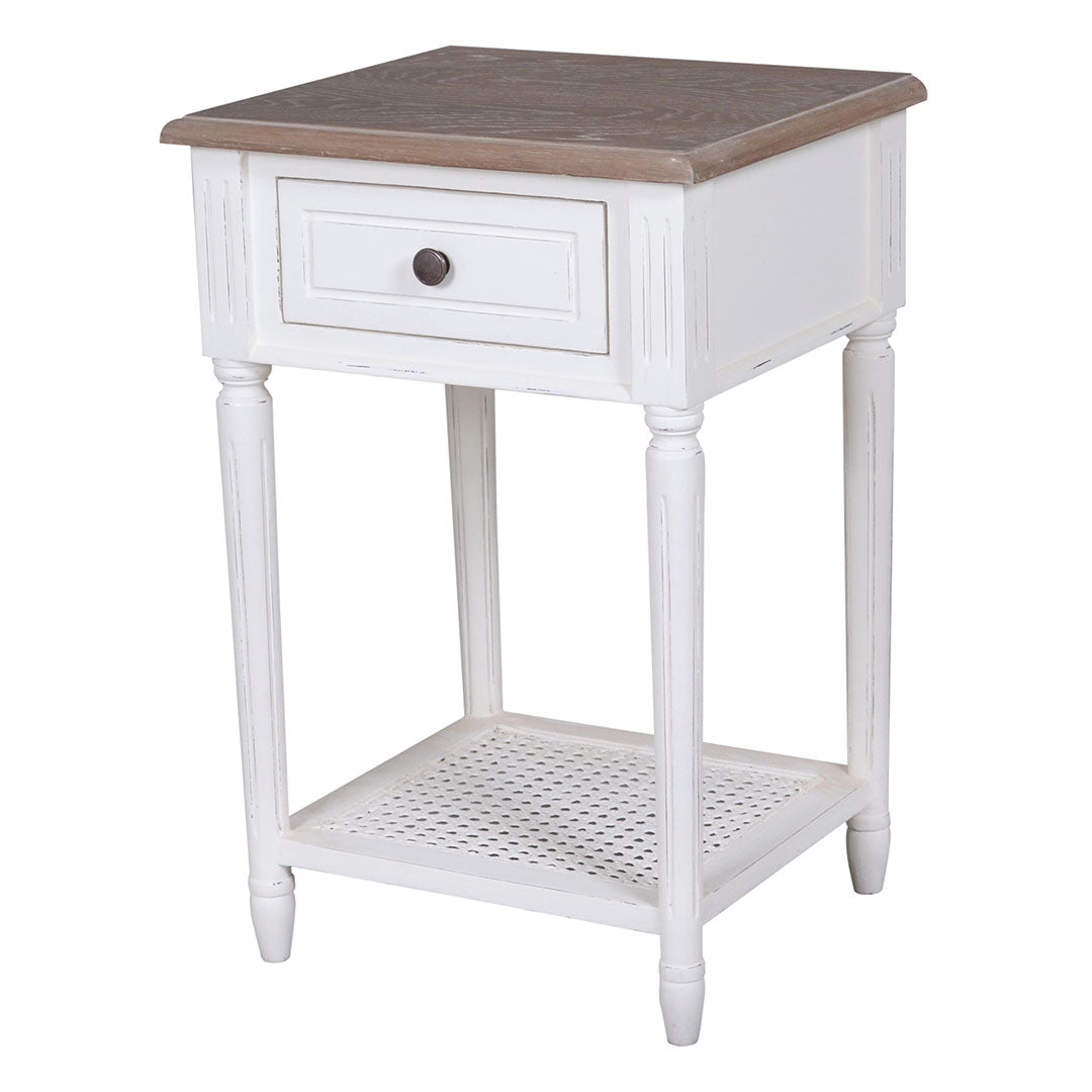 Marlena 1 Drawer Side Table with Shelf