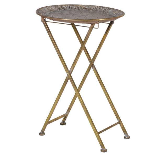 Opulent Gold Side Table