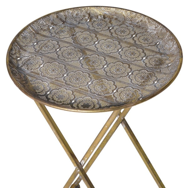 Opulent Gold Side Table