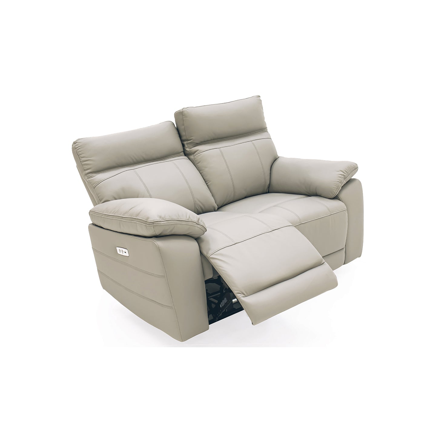 Positano 2 Seater Electric Recliner - Light Grey