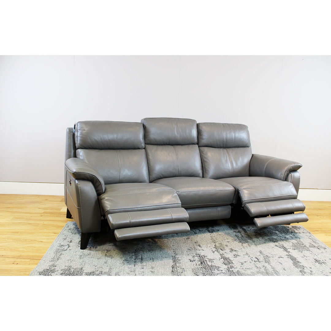 Raphael Power Recliner 3 Seater Leather Sofa