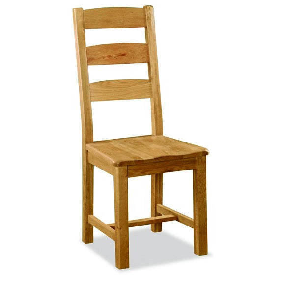 Salisbury Slatted Chair with Wooden Seat