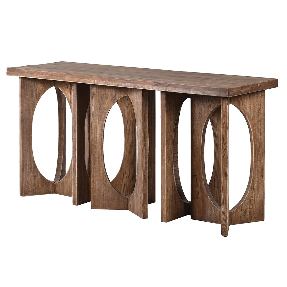 Rustic Elm Console Table
