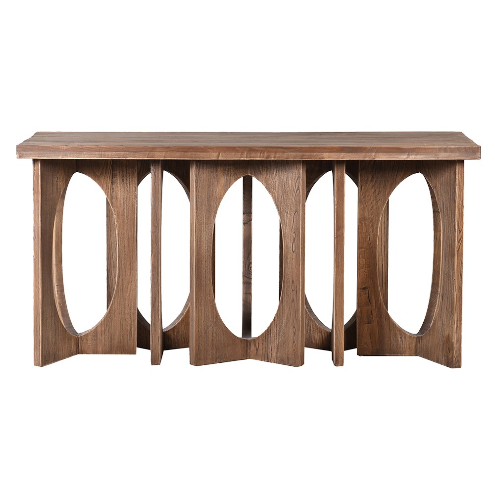 Rustic Elm Console Table