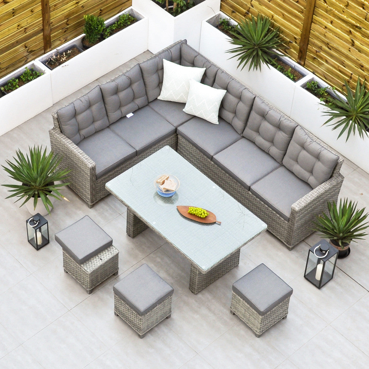 Aruba corner top sofa set
